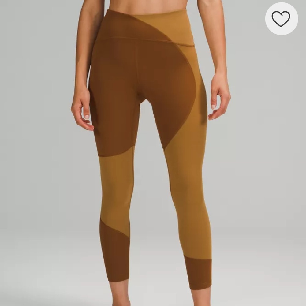 Lululemon Nulu Colour Block High-Rise Tight 25" size 6 NWOT